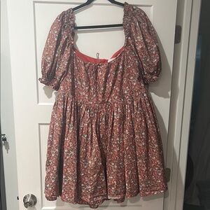 Selkie Floral Puff Sleeve Dress